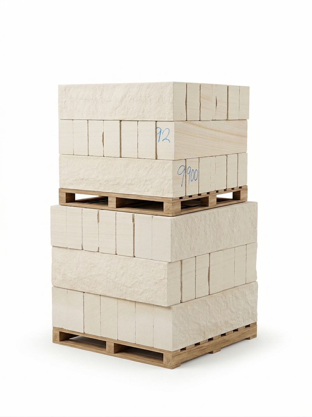 Split Face White Sandstone Blocks 900x300x125mm