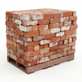Solid Red Victorian era Recycled Bricks - B GRADE